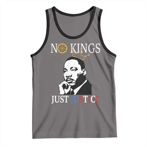 Martin Luther King Jr Tank Top No Kings Just Justice TS14 Deep Heather Black Print Your Wear