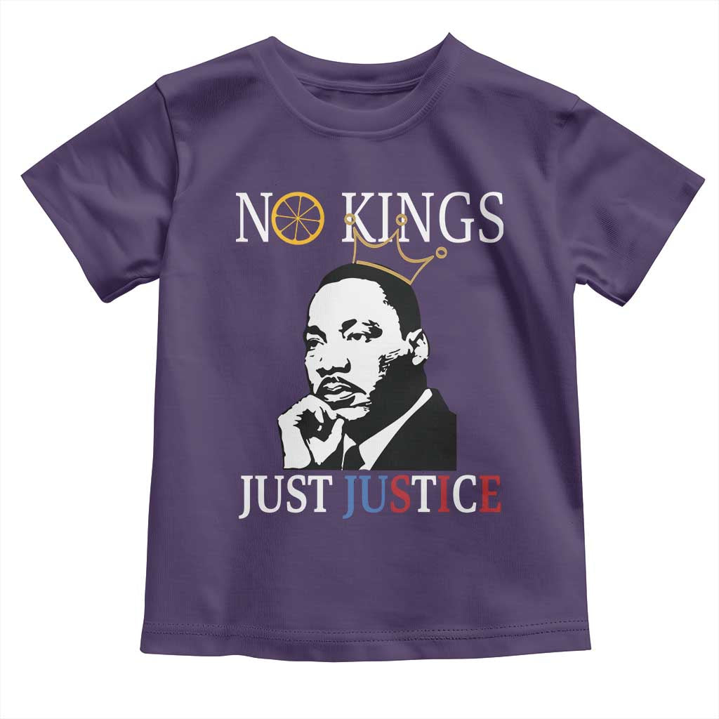 Martin Luther King Jr Toddler T Shirt No Kings Just Justice TS14 Purple Print Your Wear