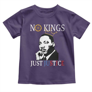 Martin Luther King Jr Toddler T Shirt No Kings Just Justice TS14 Purple Print Your Wear