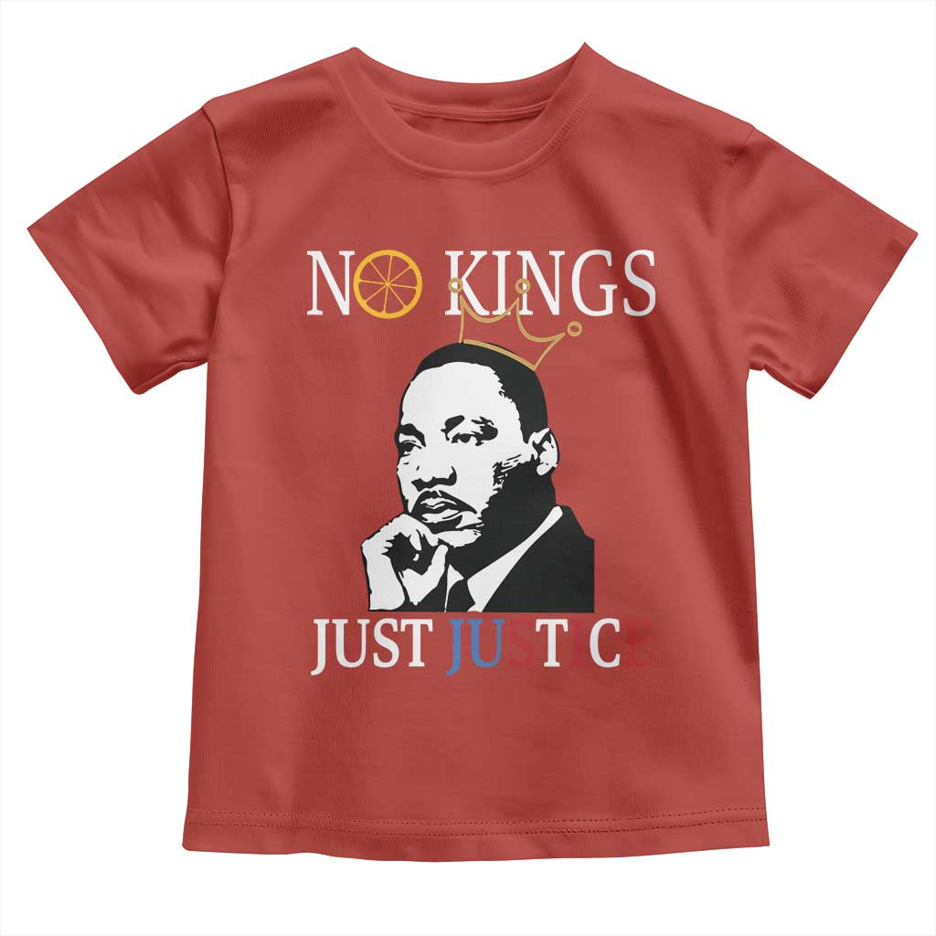 Martin Luther King Jr Toddler T Shirt No Kings Just Justice TS14 Red Print Your Wear