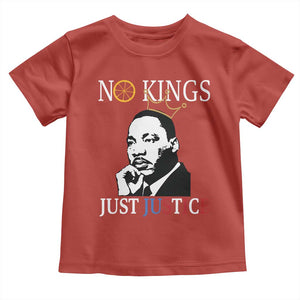 Martin Luther King Jr Toddler T Shirt No Kings Just Justice TS14 Red Print Your Wear