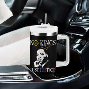 Martin Luther King Jr Tumbler With Handle No Kings Just Justice TS14 Print Your Wear