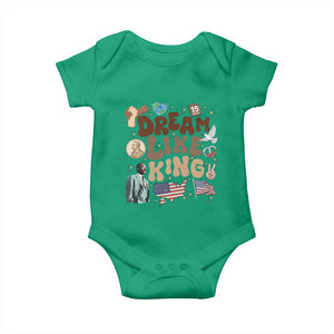 Martin Luther King Jr Baby Onesie Black History Melanin African American TS14 Irish Green Print Your Wear