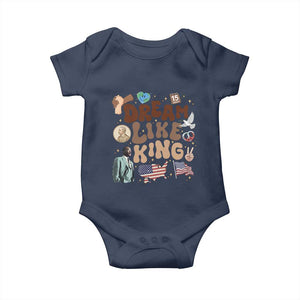 Martin Luther King Jr Baby Onesie Black History Melanin African American TS14 Navy Print Your Wear