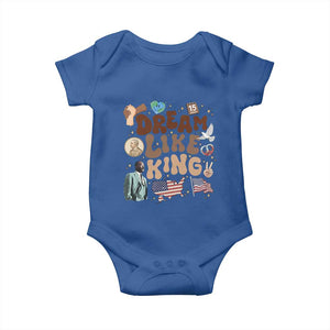 Martin Luther King Jr Baby Onesie Black History Melanin African American TS14 Royal Blue Print Your Wear