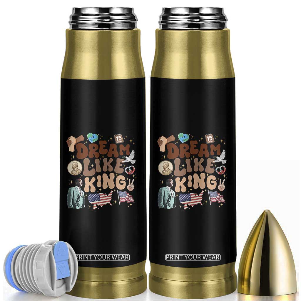 Martin Luther King Jr Bullet Tumbler Black History Melanin African American TS14 Black Print Your Wear