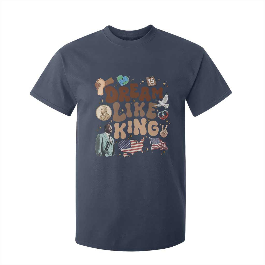 Martin Luther King Jr T Shirt For Kid Black History Melanin African American TS14 Navy Print Your Wear