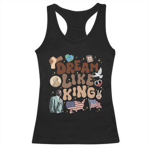 Martin Luther King Jr Racerback Tank Top Black History Melanin African American TS14 Black Print Your Wear