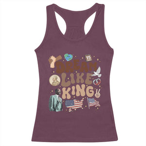 Martin Luther King Jr Racerback Tank Top Black History Melanin African American TS14 Maroon Print Your Wear