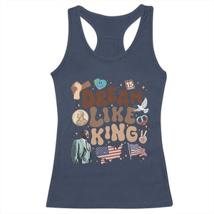 Martin Luther King Jr Racerback Tank Top Black History Melanin African American TS14 Navy Print Your Wear