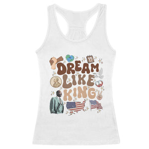 Martin Luther King Jr Racerback Tank Top Black History Melanin African American TS14 White Print Your Wear
