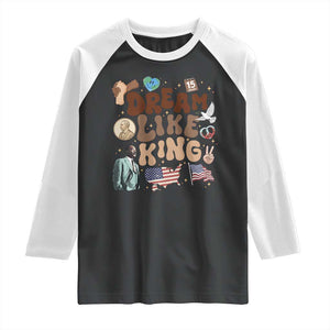 Martin Luther King Jr Raglan Shirt Black History Melanin African American TS14 Black White Print Your Wear