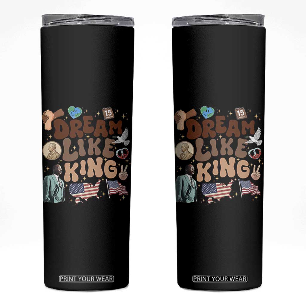 Martin Luther King Jr Skinny Tumbler Black History Melanin African American TS14 Black Print Your Wear