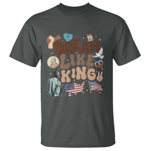 Martin Luther King Jr T Shirt Black History Melanin African American TS14 Dark Heather Print Your Wear