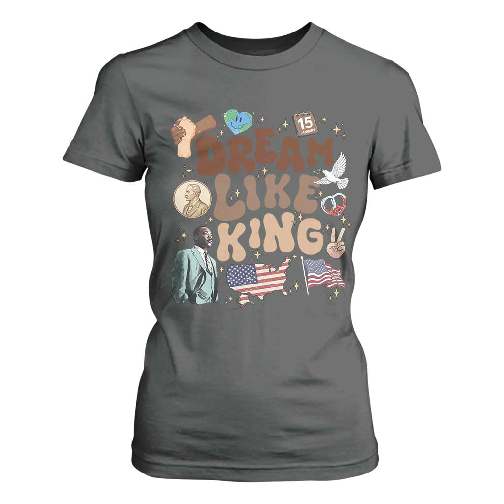 Martin Luther King Jr T Shirt For Women Black History Melanin African American TS14 Dark Heather Print Your Wear