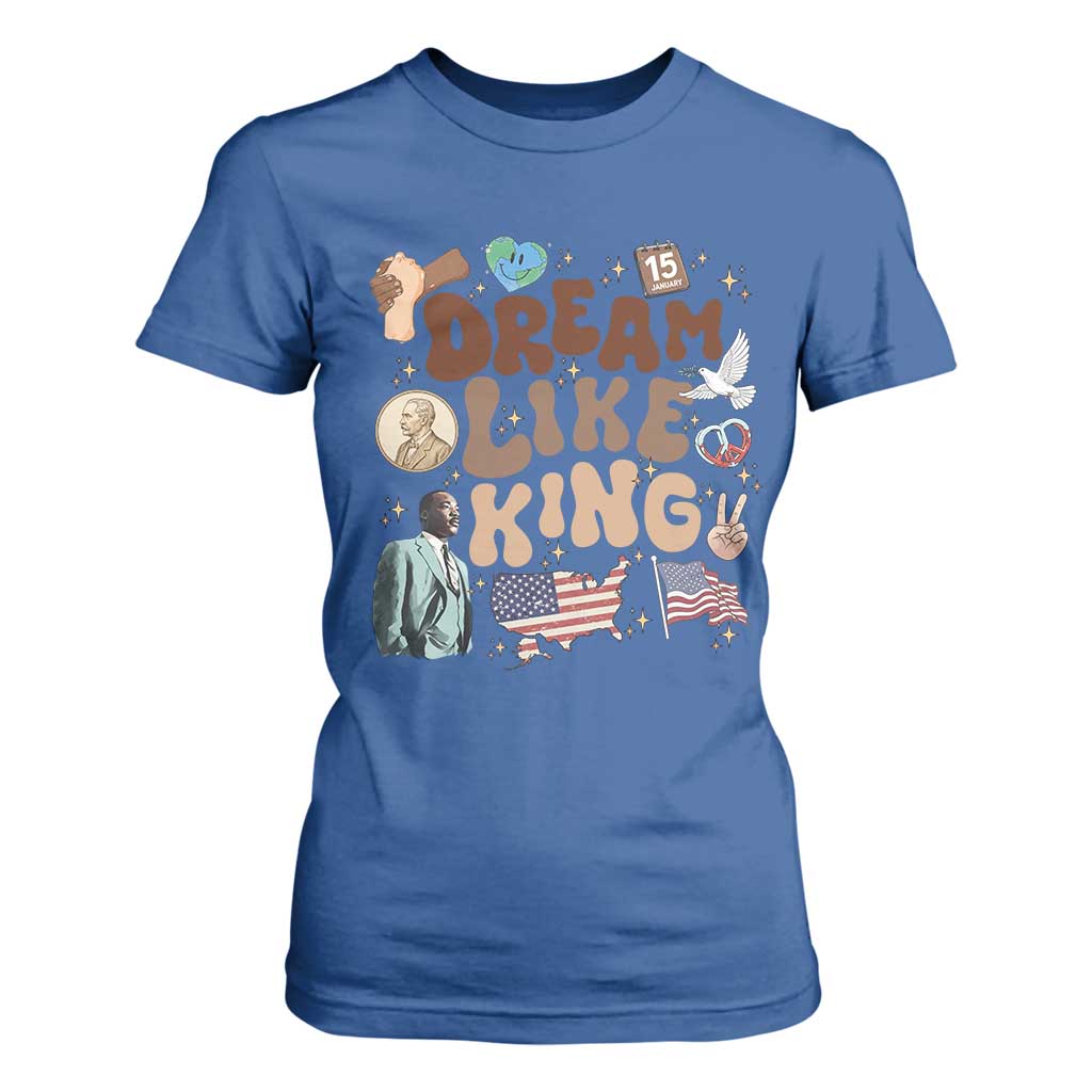 Martin Luther King Jr T Shirt For Women Black History Melanin African American TS14 Royal Blue Print Your Wear