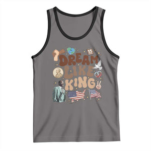 Martin Luther King Jr Tank Top Black History Melanin African American TS14 Deep Heather Black Print Your Wear