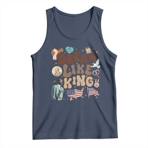 Martin Luther King Jr Tank Top Black History Melanin African American TS14 Navy Print Your Wear