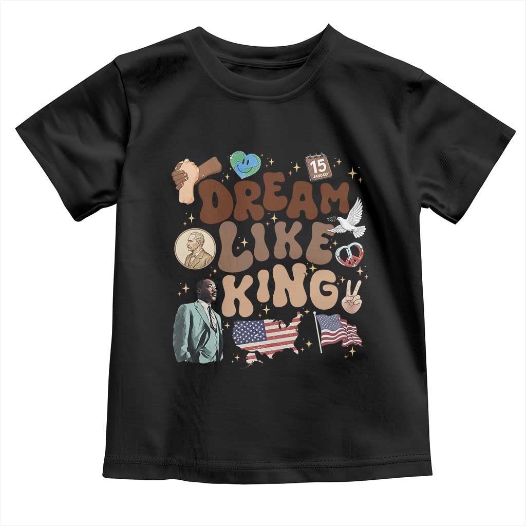 Martin Luther King Jr Toddler T Shirt Black History Melanin African American TS14 Black Print Your Wear