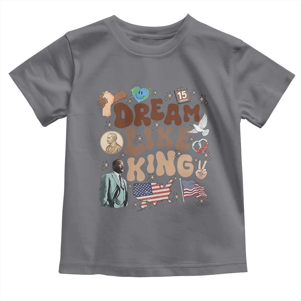 Martin Luther King Jr Toddler T Shirt Black History Melanin African American TS14 Charcoal Print Your Wear