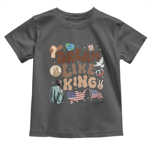 Martin Luther King Jr Toddler T Shirt Black History Melanin African American TS14 Dark Heather Print Your Wear