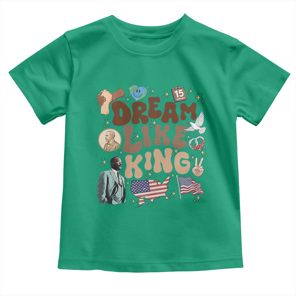 Martin Luther King Jr Toddler T Shirt Black History Melanin African American TS14 Irish Green Print Your Wear