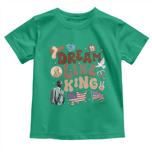 Martin Luther King Jr Toddler T Shirt Black History Melanin African American TS14 Irish Green Print Your Wear