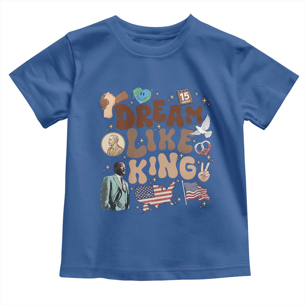 Martin Luther King Jr Toddler T Shirt Black History Melanin African American TS14 Royal Blue Print Your Wear