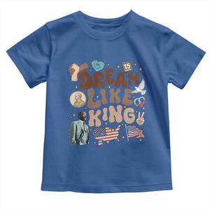 Martin Luther King Jr Toddler T Shirt Black History Melanin African American TS14 Royal Blue Print Your Wear
