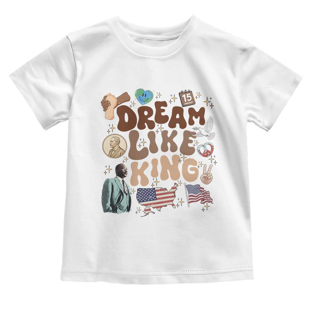 Martin Luther King Jr Toddler T Shirt Black History Melanin African American TS14 White Print Your Wear
