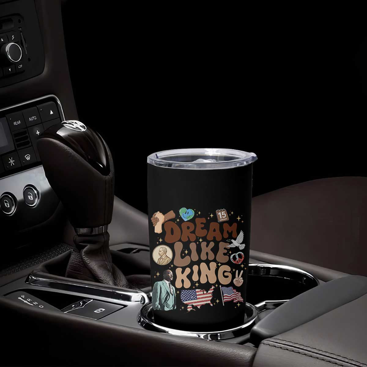 Martin Luther King Jr Tumbler Cup Black History Melanin African American TS14 Print Your Wear