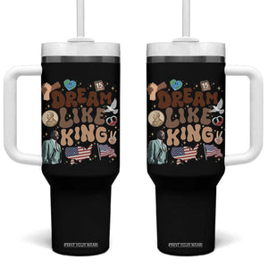 Martin Luther King Jr Tumbler With Handle Black History Melanin African American TS14 One Size: 40 oz Black Print Your Wear