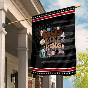 Martin Luther King Jr Garden Flag Black History Melanin African American TS14 Distressed Black Red Print Your Wear