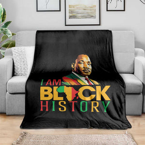 I Am Black History Throw Blanket Martin Luther Jr King African American Pride TS14 Print Your Wear