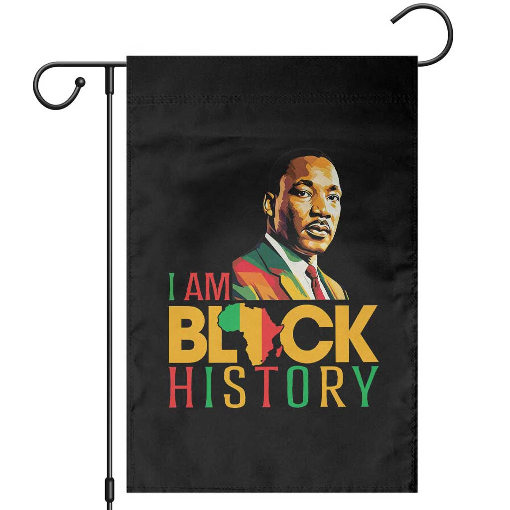 I Am Black History Garden Flag Martin Luther Jr King African American Pride TS14 Black Print Your Wear