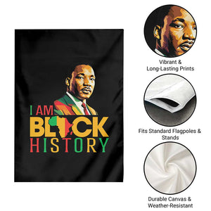 I Am Black History Garden Flag Martin Luther Jr King African American Pride TS14 Print Your Wear
