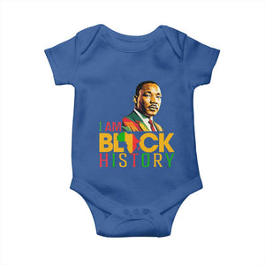 I Am Black History Baby Onesie Martin Luther Jr King African American Pride TS14 Royal Blue Print Your Wear