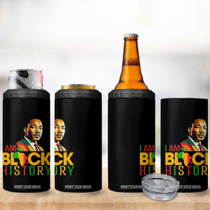 I Am Black History 4 in 1 Can Cooler Tumbler Martin Luther Jr King African American Pride TS14 Print Your Wear