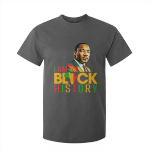 I Am Black History T Shirt For Kid Martin Luther Jr King African American Pride TS14 Dark Heather Print Your Wear