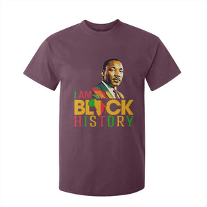 I Am Black History T Shirt For Kid Martin Luther Jr King African American Pride TS14 Maroon Print Your Wear