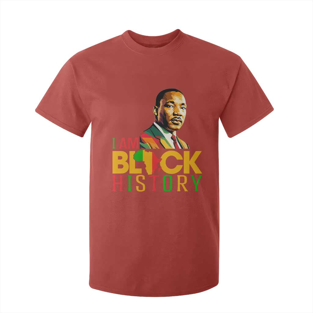 I Am Black History T Shirt For Kid Martin Luther Jr King African American Pride TS14 Red Print Your Wear