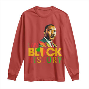 I Am Black History Long Sleeve Shirt Martin Luther Jr King African American Pride TS14 Red Print Your Wear
