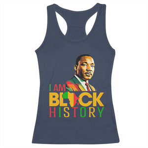 I Am Black History Racerback Tank Top Martin Luther Jr King African American Pride TS14 Navy Print Your Wear