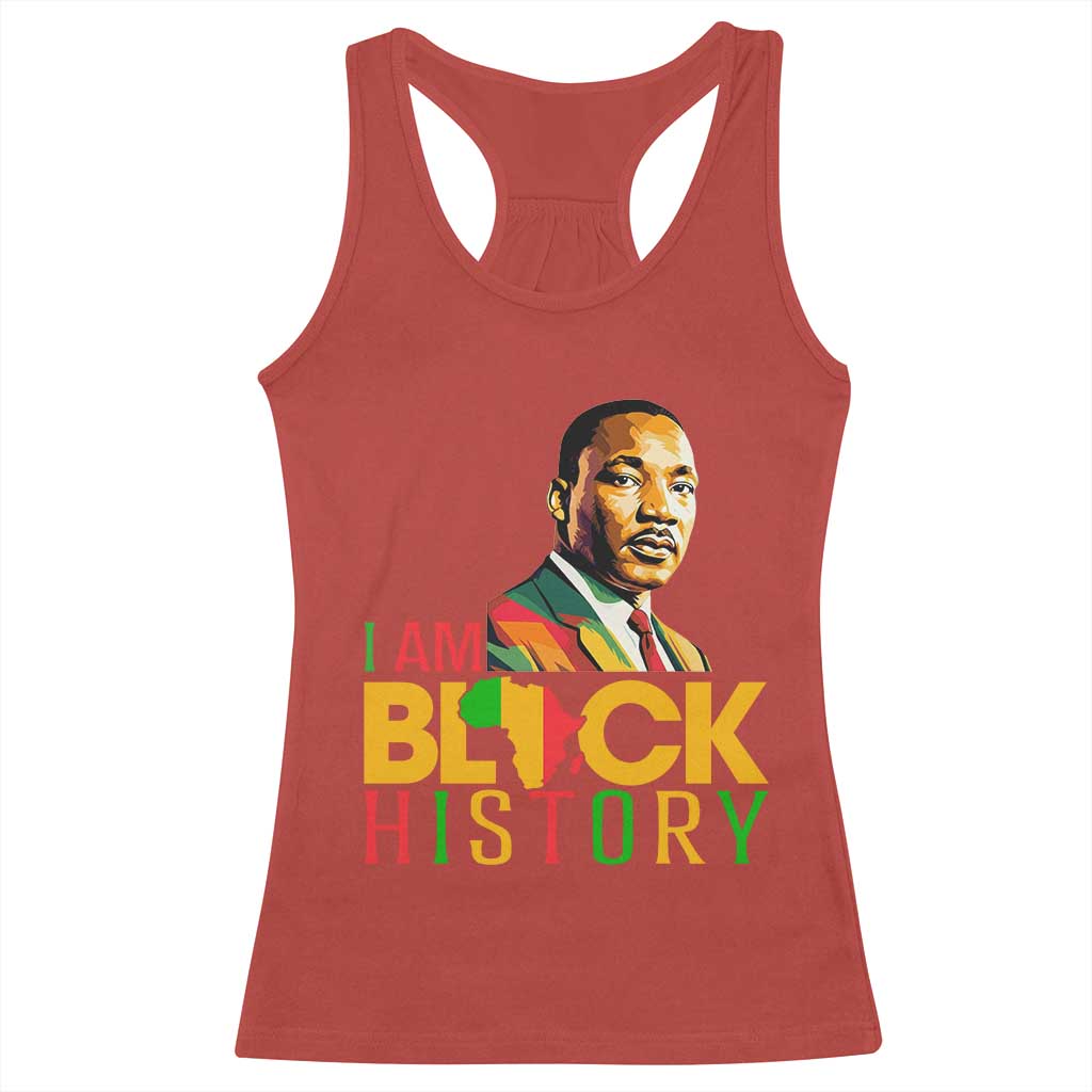 I Am Black History Racerback Tank Top Martin Luther Jr King African American Pride TS14 Red Print Your Wear