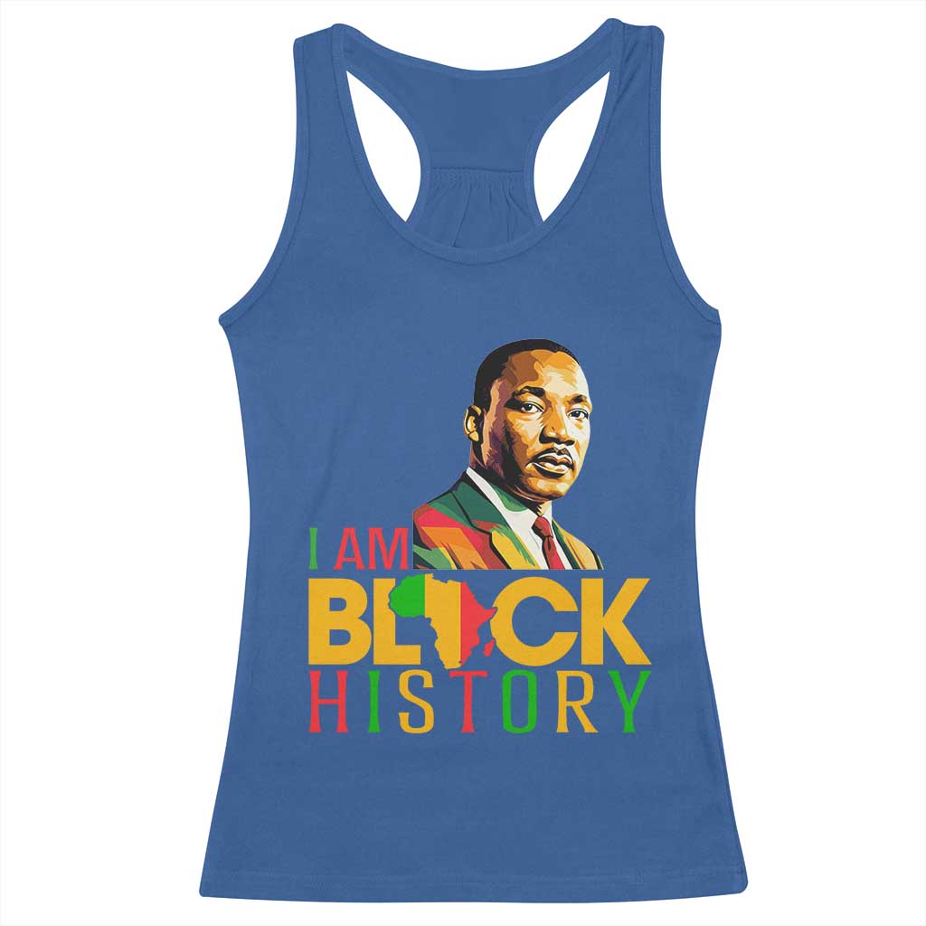 I Am Black History Racerback Tank Top Martin Luther Jr King African American Pride TS14 Royal Blue Print Your Wear