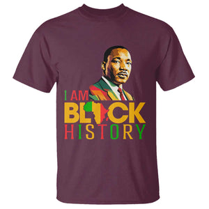 I Am Black History T Shirt Martin Luther Jr King African American Pride TS14 Maroon Print Your Wear