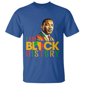 I Am Black History T Shirt Martin Luther Jr King African American Pride TS14 Royal Blue Print Your Wear