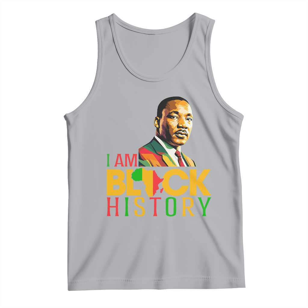 I Am Black History Tank Top Martin Luther Jr King African American Pride TS14 Athletic Heather Print Your Wear