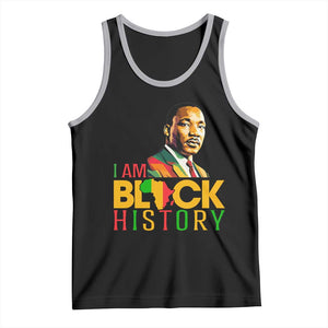 I Am Black History Tank Top Martin Luther Jr King African American Pride TS14 Black Athletic Heather Print Your Wear