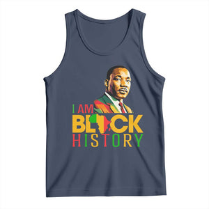 I Am Black History Tank Top Martin Luther Jr King African American Pride TS14 Navy Print Your Wear